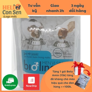 Men vi sinh bioline mbr9 500g chăm chó con đề kháng tốt