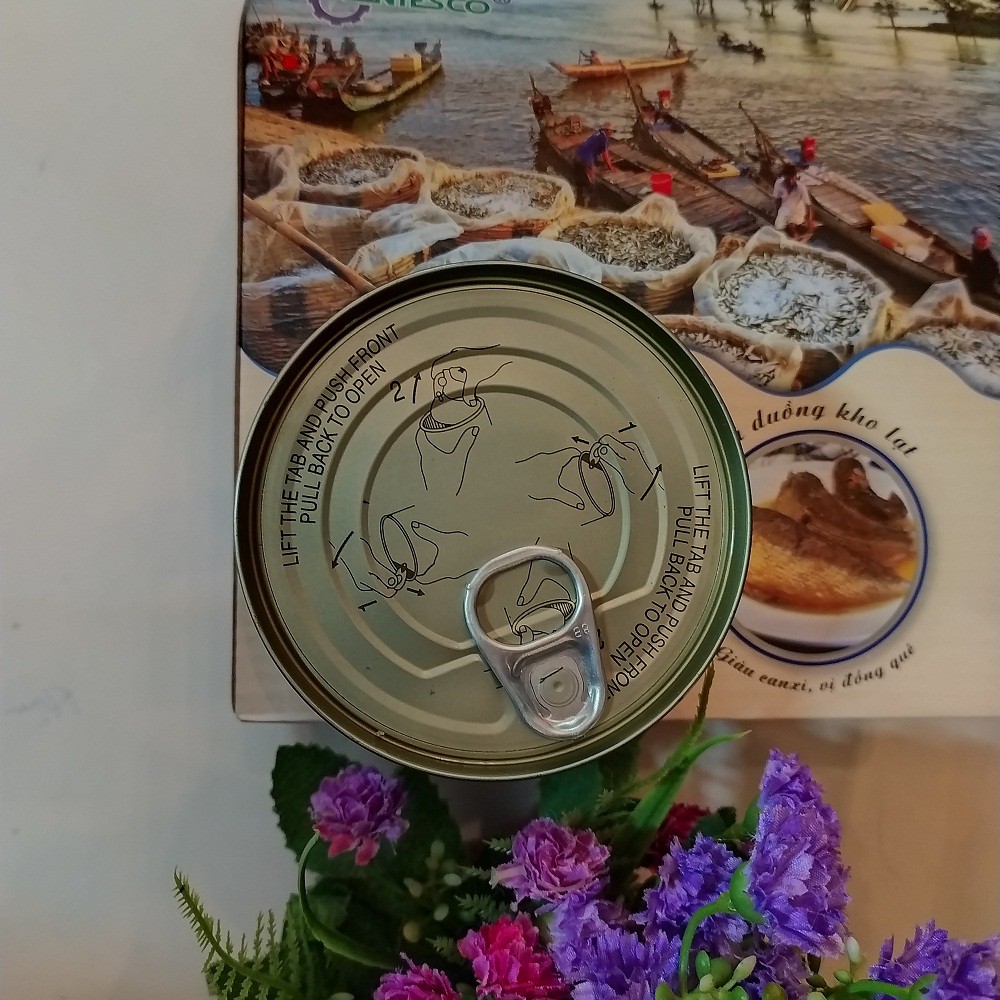 Combo 1 lốc Cá linh kho mía mềm xương hiệu Antesco  - HSD 24 tháng