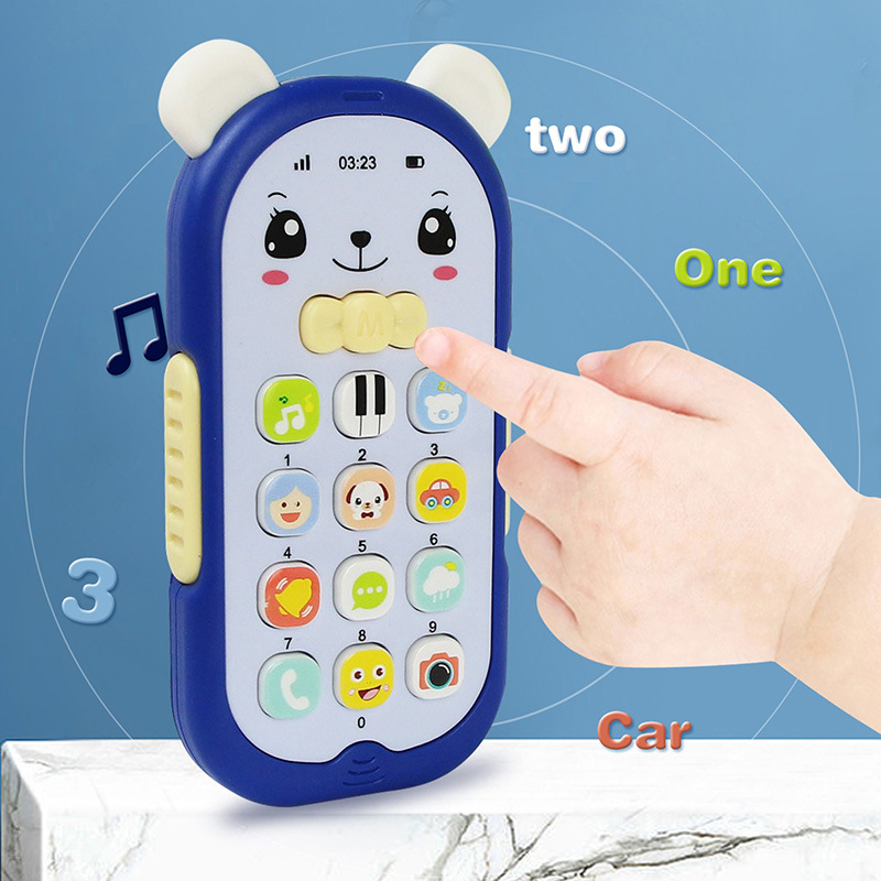 Điện thoại đồ chơi có đèn và nhạc cho bé 0-2 tuổi