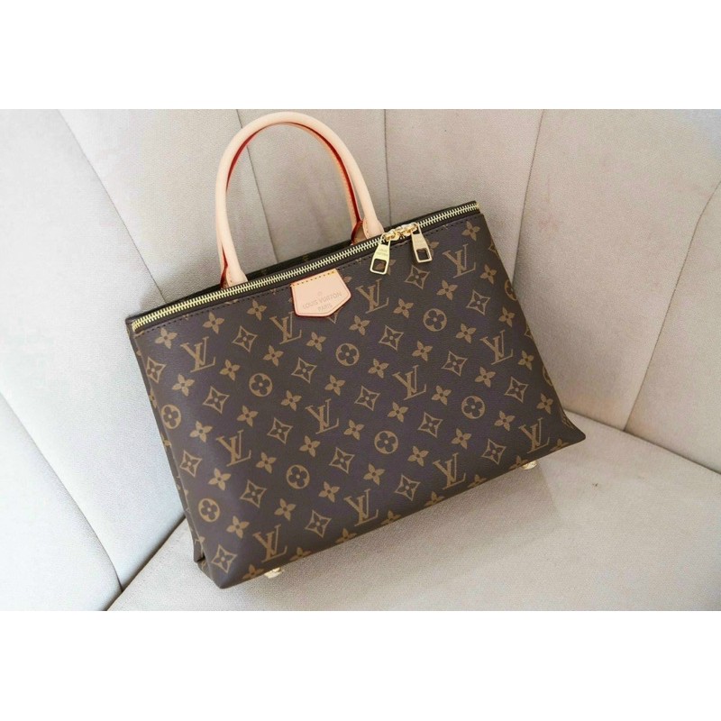 Túi LV công sở 2 khoá Super vừa A4 laptop sz 35cm có dây da đeo chéo | BigBuy360 - bigbuy360.vn