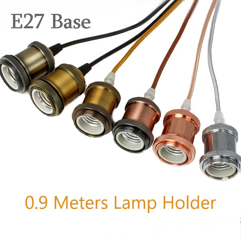 Triple Awaken E27 Đế giả cổ Edison Cổ điển Đèn Led âm trần Giá đỡ bằng nhôm Mặt dây chuyền Ánh sáng Cổ điển Giá đỡ ổ cắm cơ sở