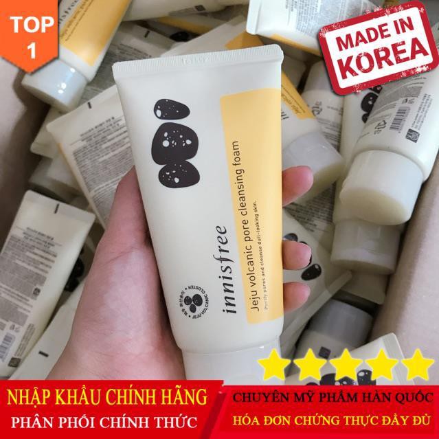 Chuẩn Hàn Quốc Hàng Sách Tay Sữa Rửa Mặt Tro Núi Lửa Innisfree