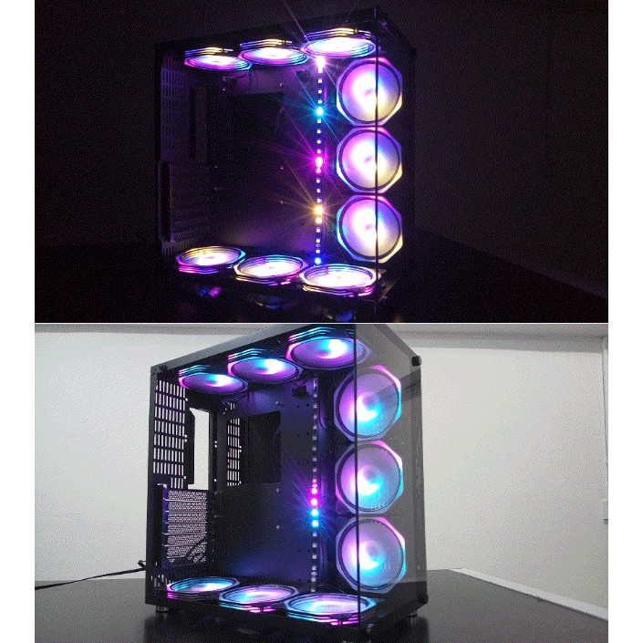 Quạt Tản Nhiệt, Fan Led RGB Coolmoon V8 Plus