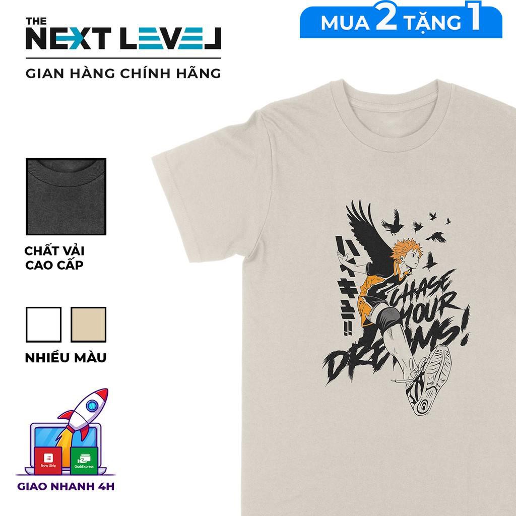 Áo thun Hinata Shoyo - Haikyuu Unisex THE NEXT LEVEL, Cotton 100% 2 màu nam nữ - BT0127