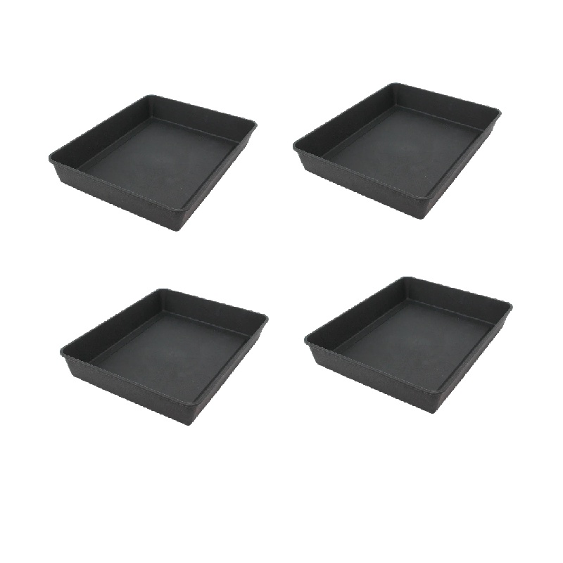 Daiso Khay Nhựa A4 35.5X5.1X28.4Cm  A4 Leather Style Tray
