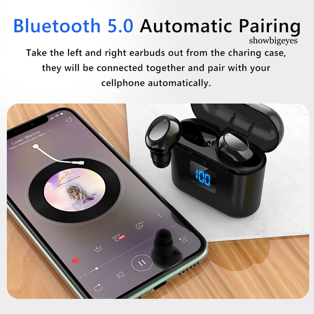 Bộ Tai Nghe Không Dây Sh-M X11 Bluetooth 5.0 8d Âm Thanh Sống Động