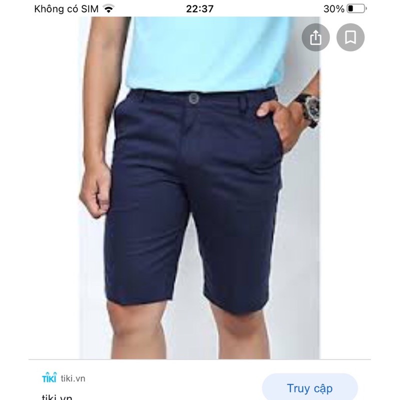 Quần Kaki nam Ngắn Mềm Mịn Màu Trẻ Trung Phong Cách Hàn Quốc