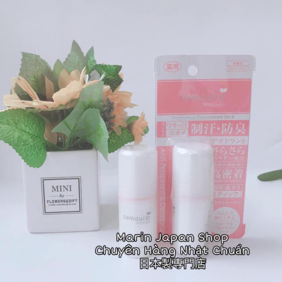 (Sale 350k-&gt;260k) Lăn khử mùi hương nước hoa Samourai Women Deodorant Stick Nhật Bản