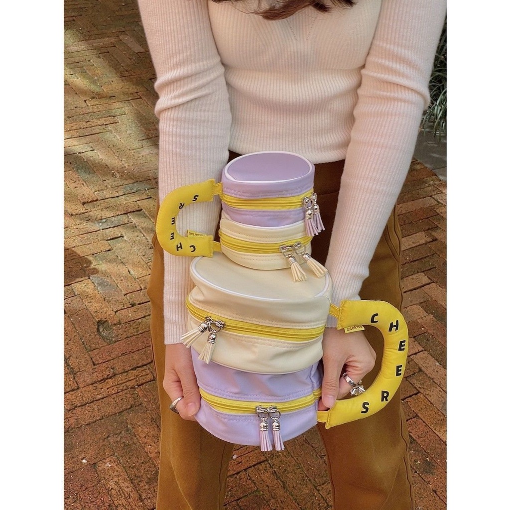 Túi Đựng Mỹ Phẩm Hai Lớp Chống Thấm Nước Sức Chứa Lớn Tiện Lợi Dễ Sử Dụng Dành Cho Nữ