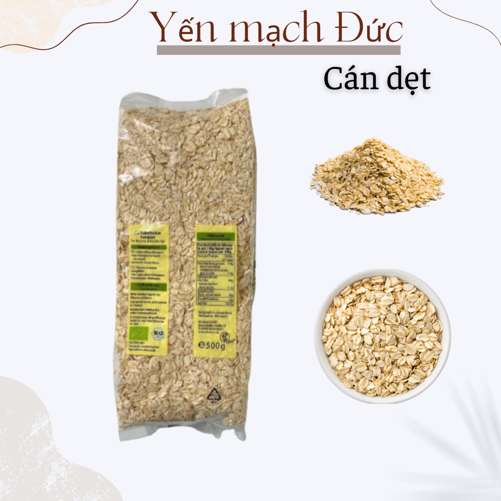 500g Yến mạch cán dẹt Hafer Flocken