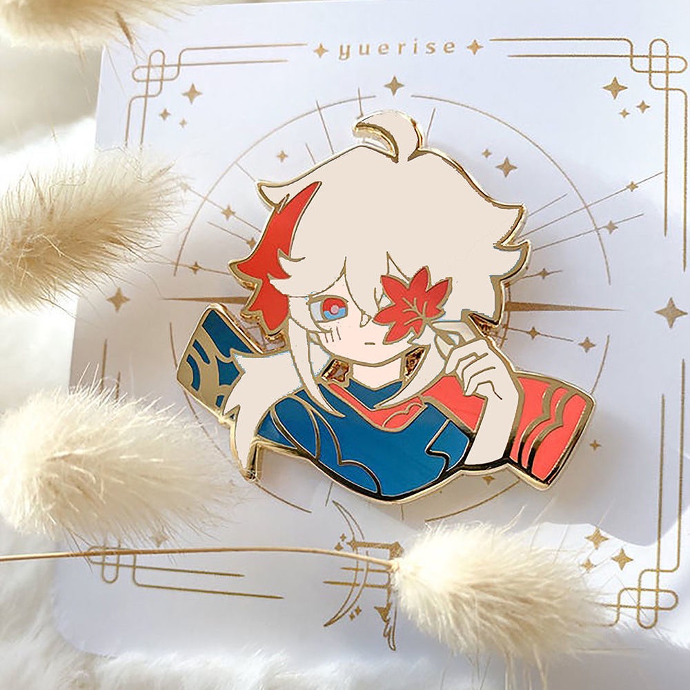 Huy Hiệu Cài Áo Kim Loại Hình Quả Óc Chó Hoạt Hình Nhật Bản