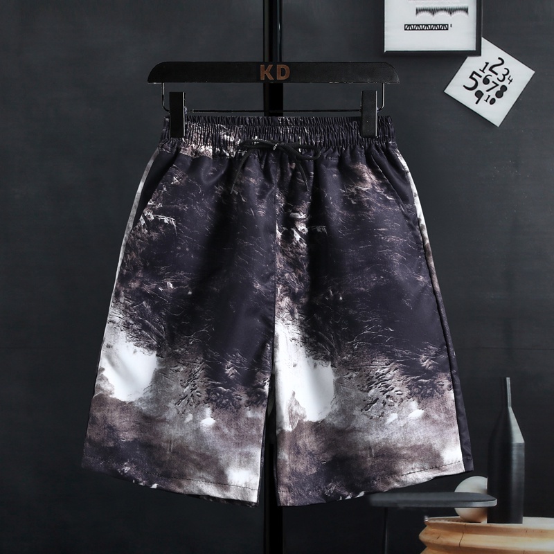 [M-3XL] Set Áo Sơ Mi Và Quần Short Họa Tiết Hoa Phong Cách Hawaii Thời Trang Thường Ngày Cho Nữ