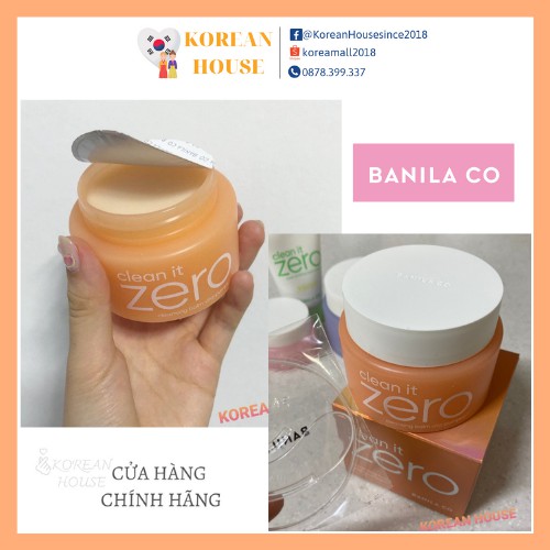 (Chính hãng) SÁP TẨY TRANG CLEAN IT ZERO VITA-PUNPKIN_BANILA CO