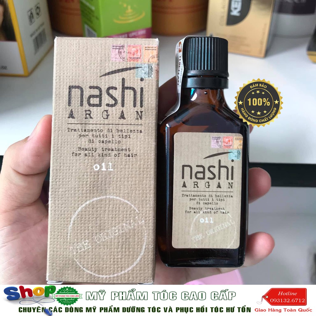 [Nashi-Chính hãng] Tinh dầu dưỡng tóc Nashi Argan Oil phục hồi tóc hư tổn