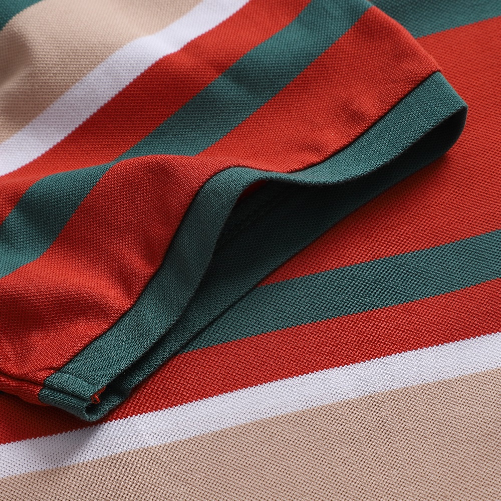 Áo thun polo nam DARNELL tay ngắn chất cotton sọc ngang mềm mại, nhẹ thoáng mát slimfit DN1996