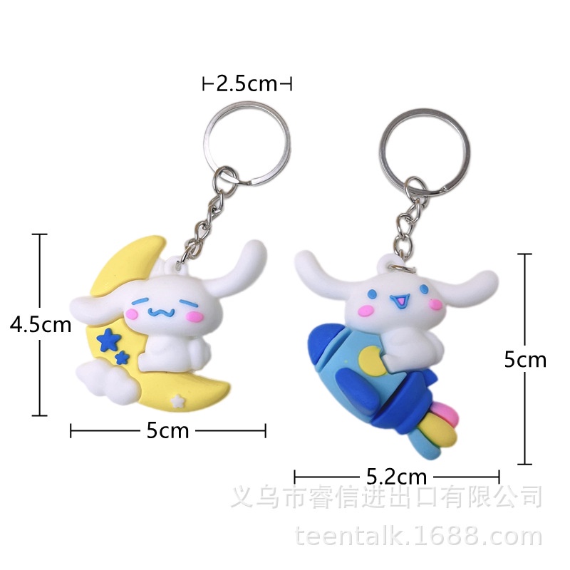 SANRIO Mới Móc Khóa Kiểu Dáng Chú Chó Hoạt Hình Dễ Thương