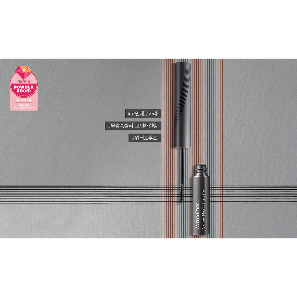 (Mẫu mới) Mascara Innisfree Skinny Microcara Zero Waterproof | BigBuy360 - bigbuy360.vn