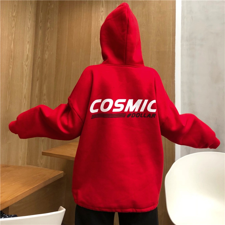 Áo hoodie rộng ulzzang nam nữ tay phồng có dây rút HD40 - Liti shop
