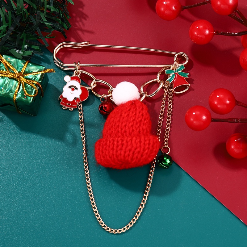 Huy Hiệu Cài Áo Hình Nón Giáng Sinh Ngộ Nghĩnh