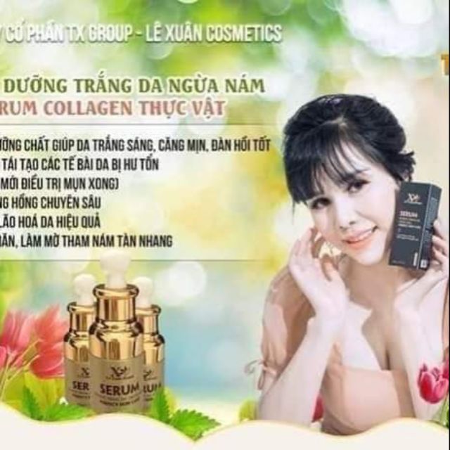 Serum dưỡng trắng da, mờ Nám. Mỹ phẩm thảo dược đông y Lê Xuân.