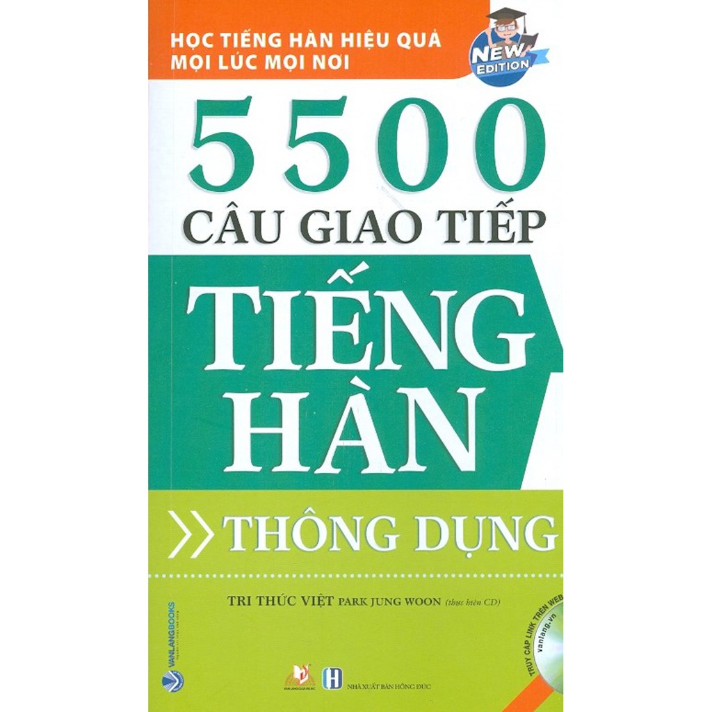 Sách - Học Tiếng Hàn Hiệu Quả Mọi Lúc Mọi Nơi - 5500 Câu Giao Tiếp Tiếng Hàn Thông Dụng