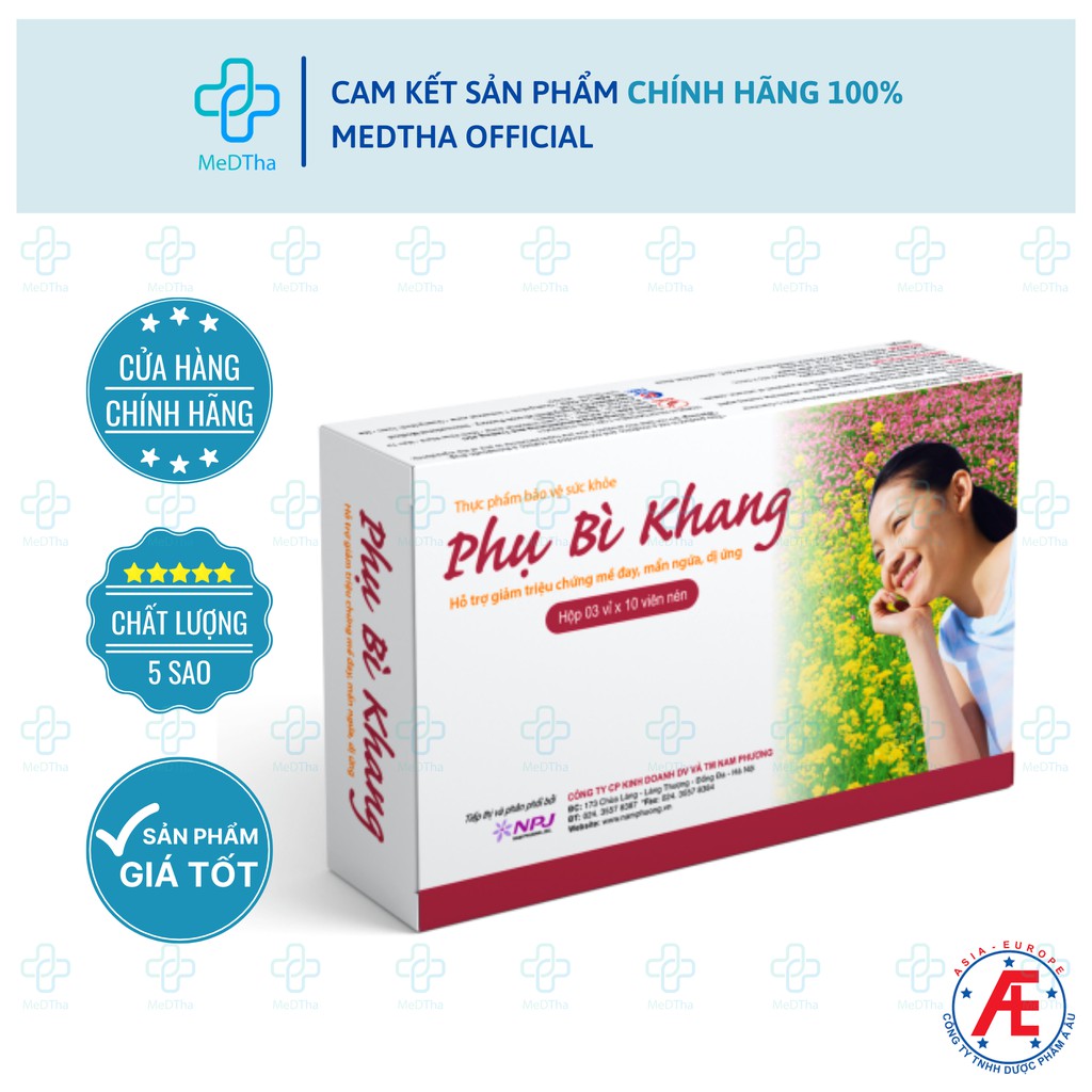 Phụ Bì Khang - Hỗ trợ Giảm Mề Đay, Mẩn Ngứa, Dị Ứng, Thanh Nhiệt, Mát Gan, Tăng cường Miễn Dịch (Hộp 30v) [Chính Hãng]