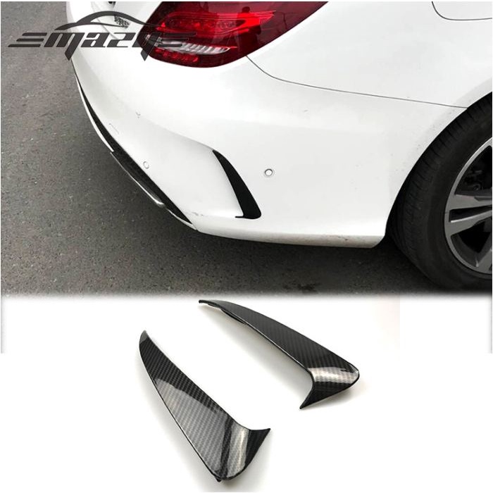 Phù hợp với cản sau Mercedes-Benz C-class W205 bao quanh hốc gió đuôi dao gió sau cánh gió sau bằng sợi carbon sửa đổi ngoại thất xe
