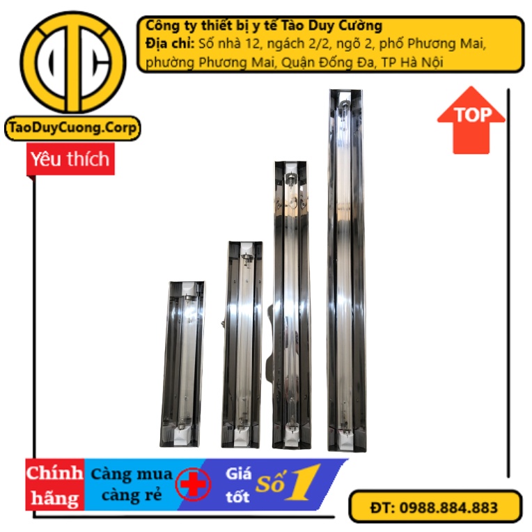 Đèn Cực Tím Diệt Khuẩn Không Khí Inox Việt Nam
