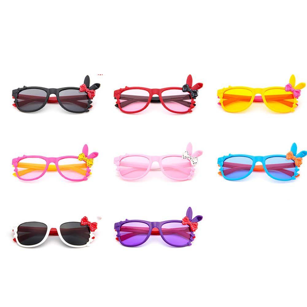 Kính Râm Gọng Tròn Họa Tiết Tai Thỏ Dễ Thương Thời Trang Mùa Hè Cho Bé WMES15H