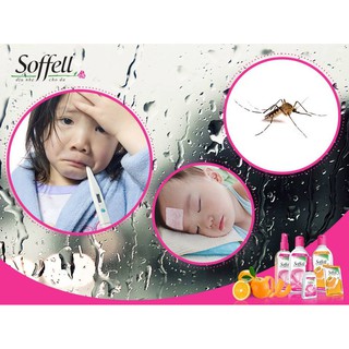 Xịt Chống Muỗi Soffell 80ml (Hương Hoa - Hương Cam)