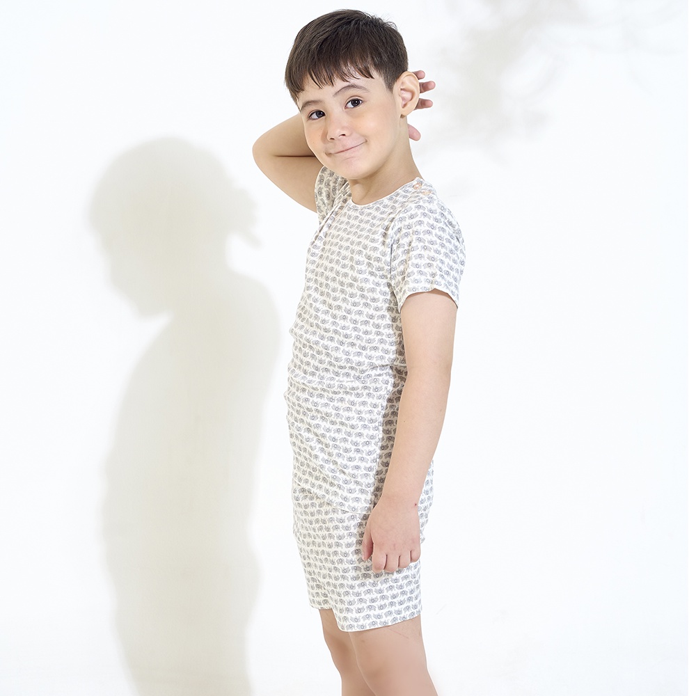 Bộ Đồ Short Thun Bé Trai Vincy Thoáng Mát KST082W12