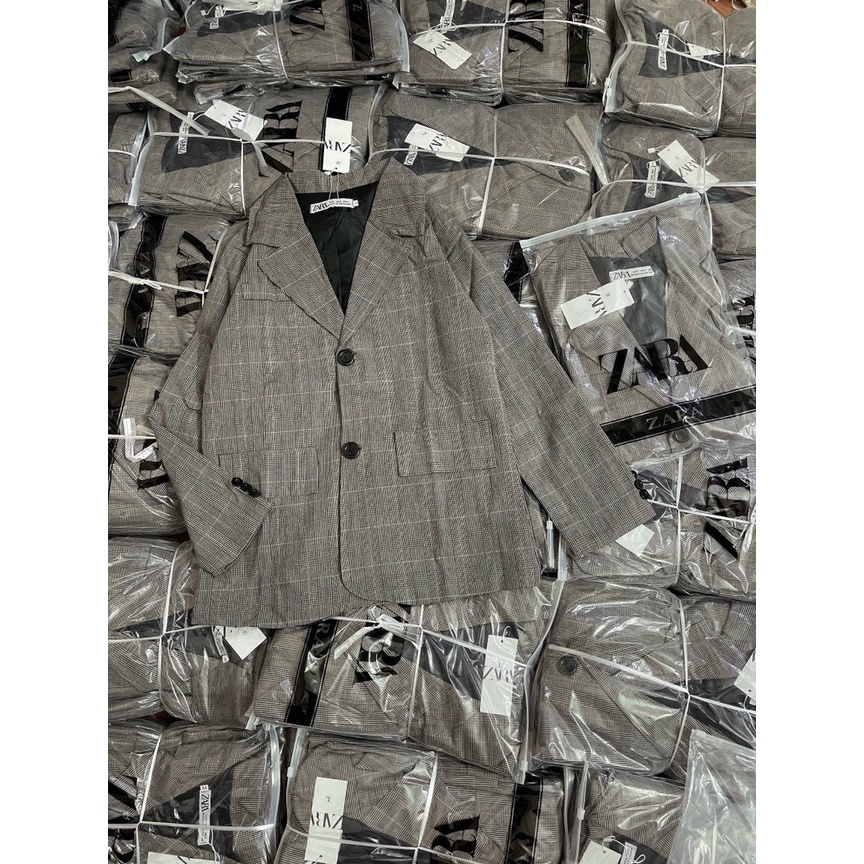 ÁO VEST KẺ ĐEN 2 LỚP Z.R