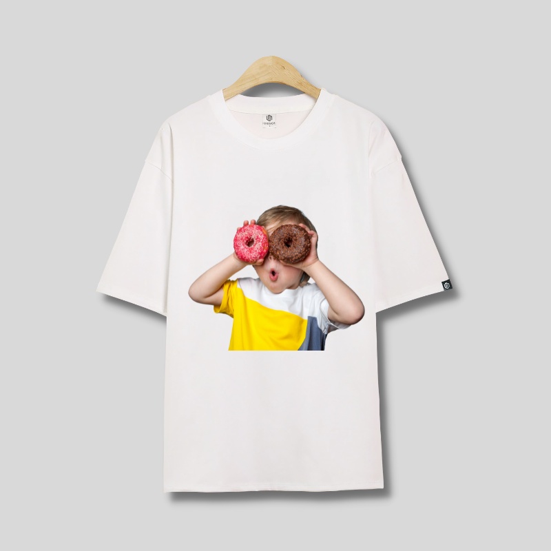 Áo thun nam nữ tay lỡ form rộng 100% cotton áo phông unisex in hình ADLV thời trang