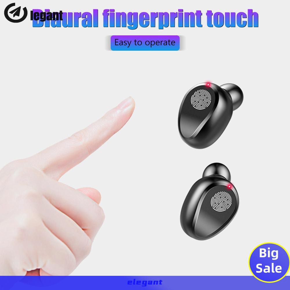 Bộ Tai Nghe Không Dây Bluetooth 5.0 Egxf9-01 Tws Có Hộp Sạc