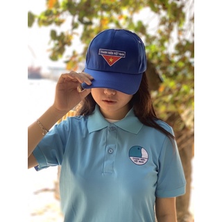 Áo thun có cổ nam nữ hội thanh niên Việt Nam, áo ngắn tay hội liên hiệp thanh niên vải cá sấu co dãn thoáng mát