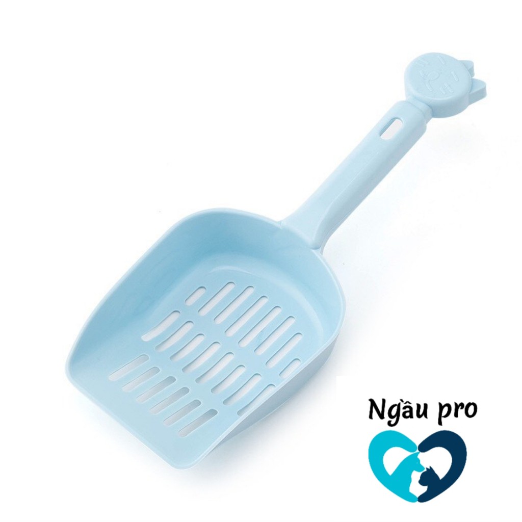 Xẻng xúc cát vệ sinh mèo bằng nhựa giá rẻ, Xẻng đầu mèo NGAUPET