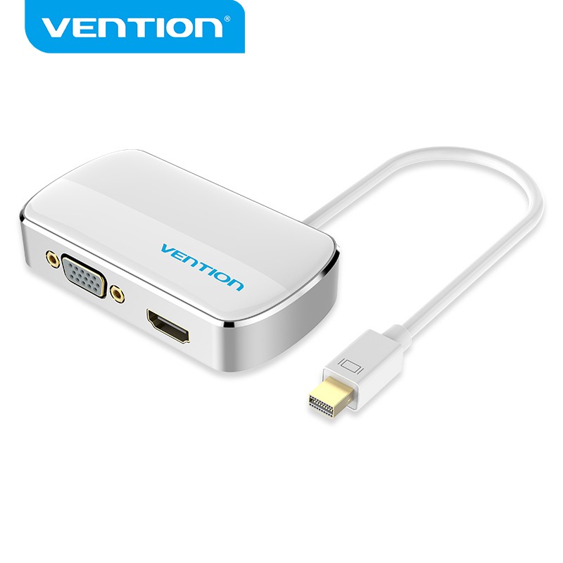 Cáp chuyển đổi VENTION VGA mini DP sang HDMI 4K 30Hz lõi nhôm HD cho HDTV laptop/máy tính bàn