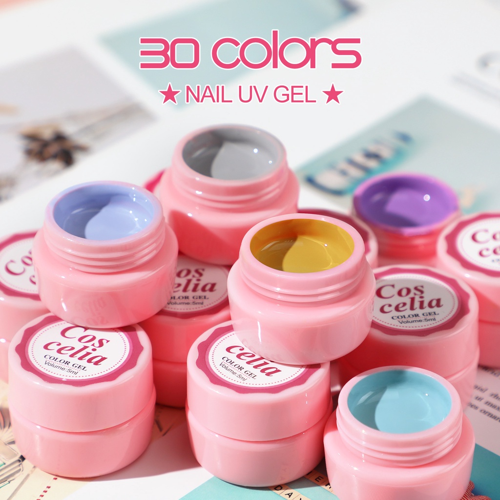[Hàng mới về] Chai gel uv 5ml 20 màu tùy chọn lâu trôi
