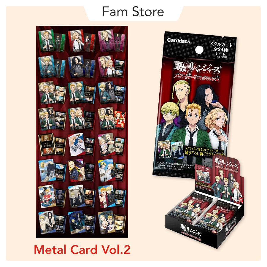 Pack thẻ nhân phẩm Tokyo Revengers Quotations Metal Card Collection