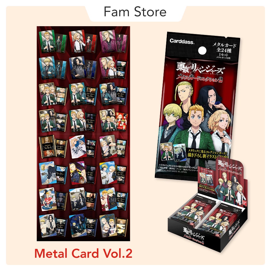 Pack thẻ Tokyo Revengers Metal Card Collection