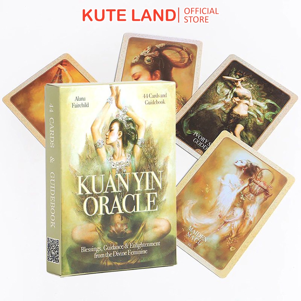 Bài Oracle Kuan Yin Oracle 44 Lá Tặng Đá Thanh Tẩy E20