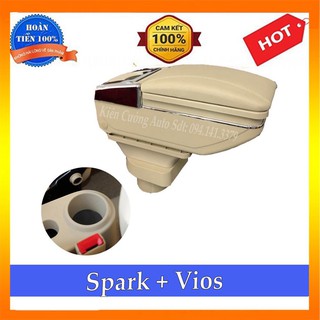 Hộp tỳ tay chevrolet spark , vios 2003-2007 cao cấp tích hợp 7 cổng sạc usb - bảo hành 12 tháng