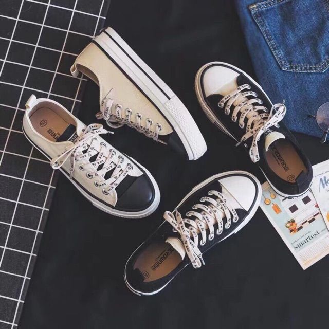 Giày thể thao pha màu cá tính nữ và Nam