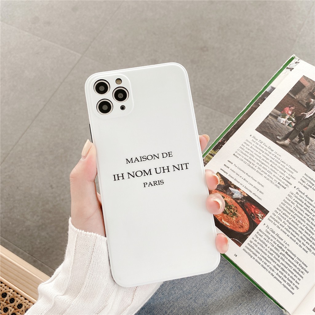 Ốp điện thoại nhựa mềm phong cách cặp đôi thời trang dành cho iPhone13 12 11 PRO MAX 7/8plus SE2020 X/XS XR XSMAX