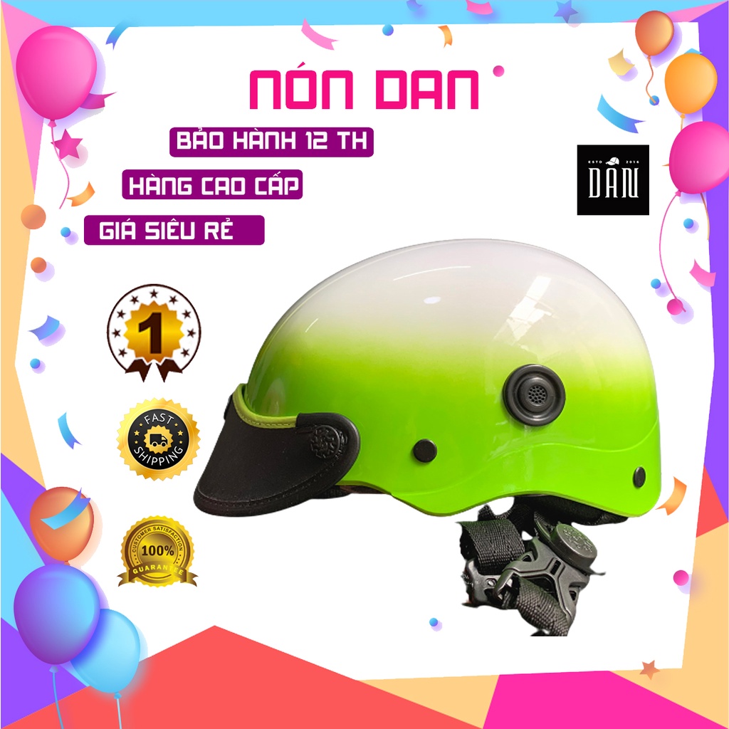 nón bảo hiểm 1/2 đầu son 2 lai mẫu mói ( lót thường )