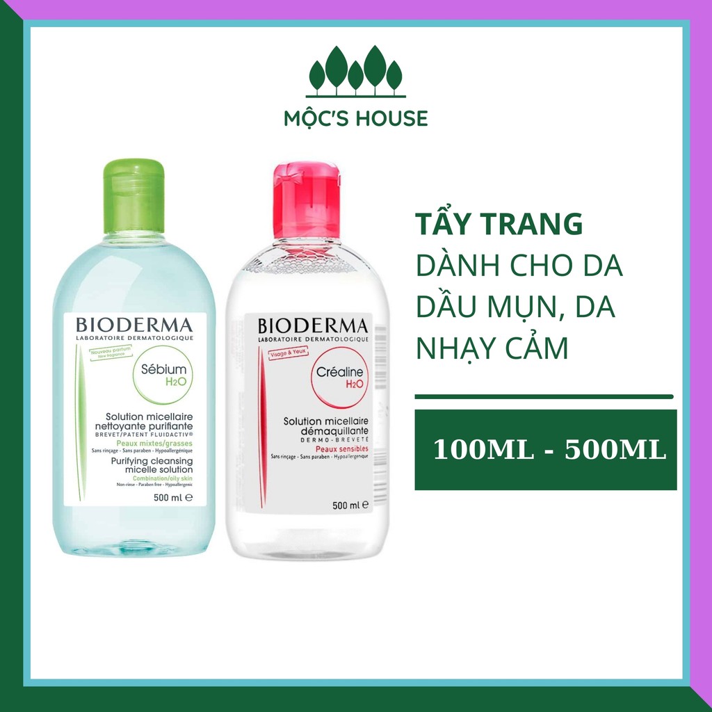 Nước Tẩy Trang Bioderma Créaline, Sébium H20 - Hàng Chính Hãng