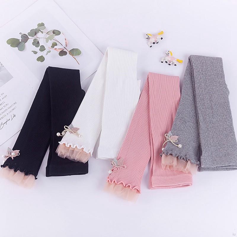 Quần Legging giữ ấm phối nơ xinh cho bé gái