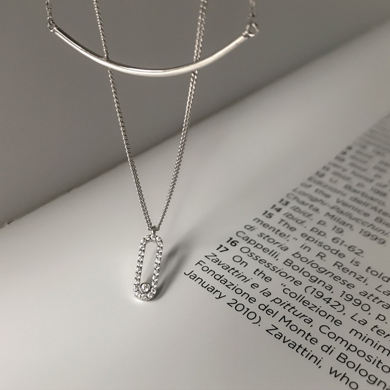 Thời trang nữ nụ cười Vòng cổ hai lớp Trang sức vòng cổ