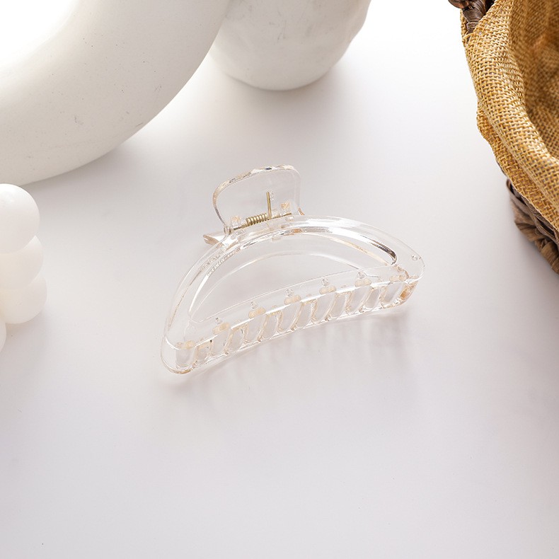 Kẹp Tóc Càng Cua NOVSET Kẹp Tóc Hàn Quốc Chất Liệu Nhựa Bóng Cao Cấp #3 TRONG