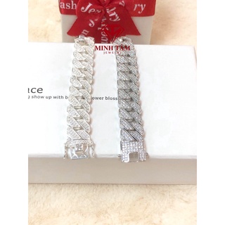Lắc tay Cuban bạc 950